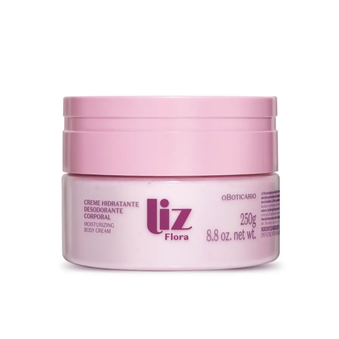 Liz Flora Body Moisturizing Cream Woody Floral Fragance 250g O Boticário