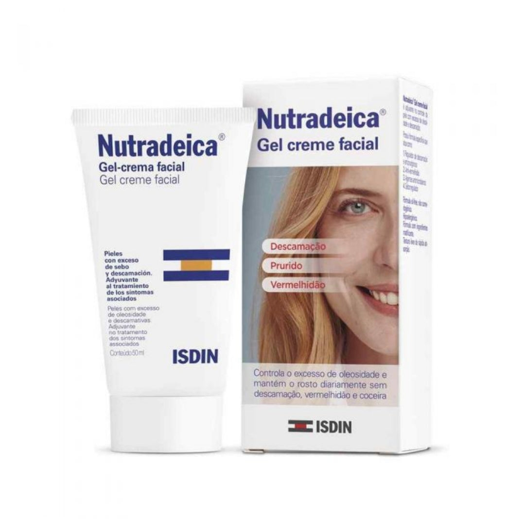 Nutradeica Moisturizing Facial Cream Gel Peeling Skin Care 50ml Isdin