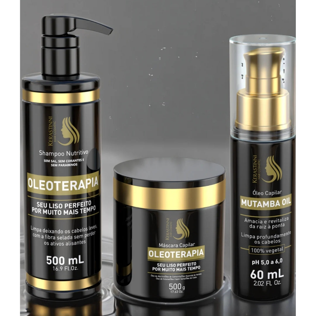 Oleotherapy Oleoterapia Hair Shine Hydration Strenghtening Kit Kerastinni
