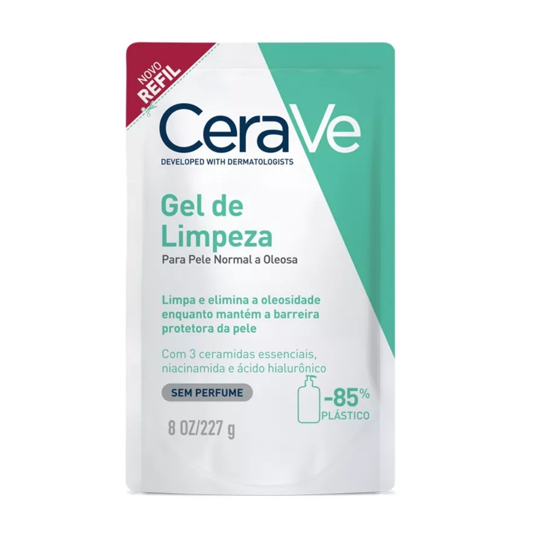 Facial Cleansing Gel Refill Normal Dry Skin Day / Night Daily Care 227g Cerave