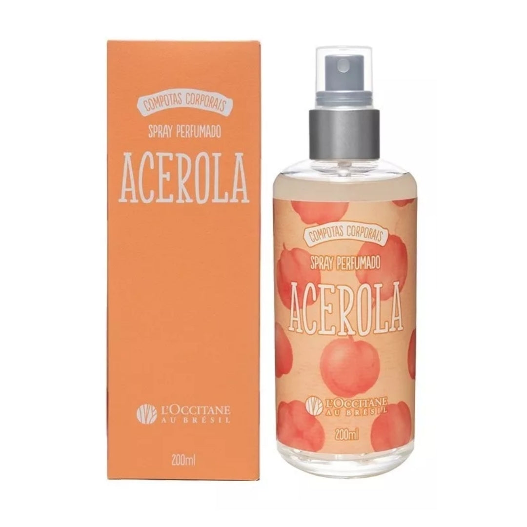 Acerola Deo Cologne Spray Body Splash Fresh Fragance 200ml L'occitane Perfume