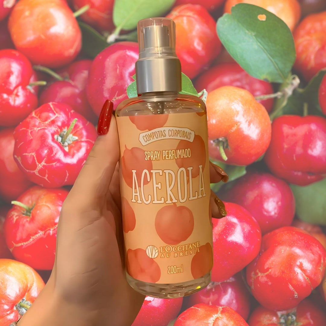 Acerola Deo Cologne Spray Body Splash Fresh Fragance 200ml L'occitane Perfume