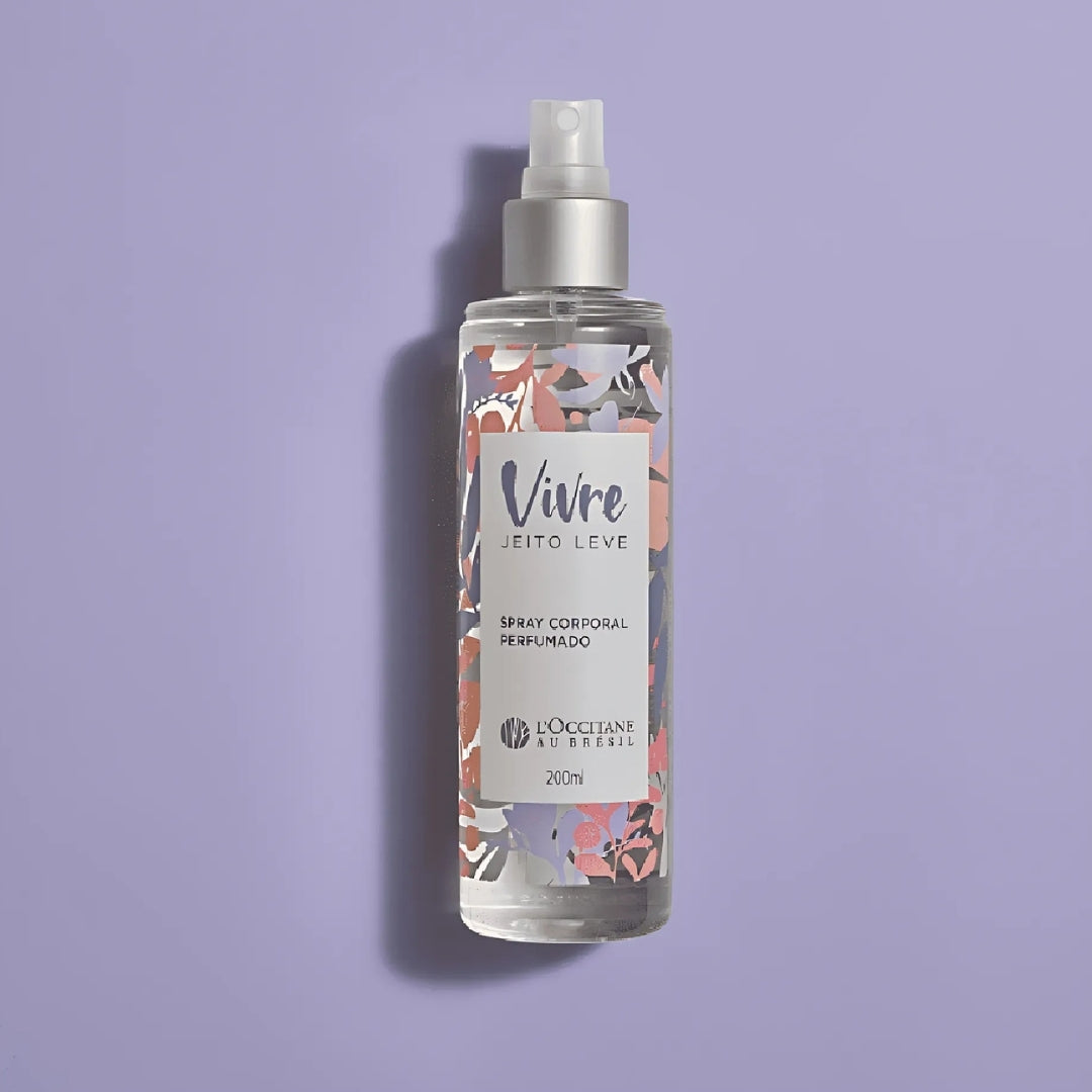 Vivre Jeito Leve Body Splash Body Fragance Deo Cologne 200ml Loccitane