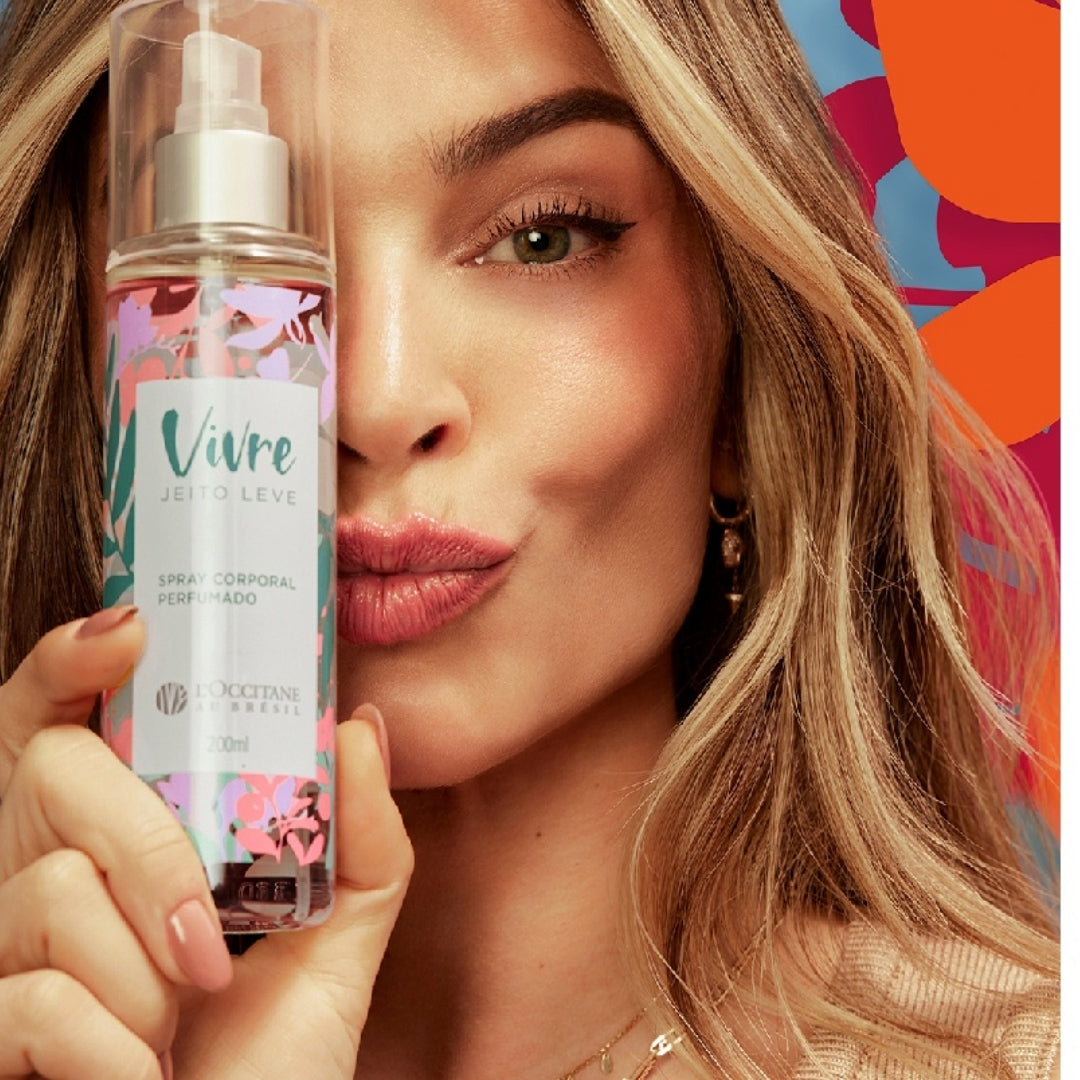 Vivre Jeito Leve Body Splash Body Fragance Deo Cologne 200ml Loccitane