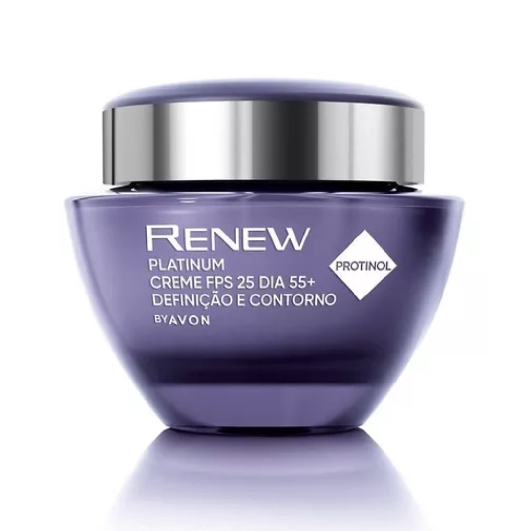Renew Platinum 55+ Anti-Aging Day Cream Facial Skin Care 50g Avon
