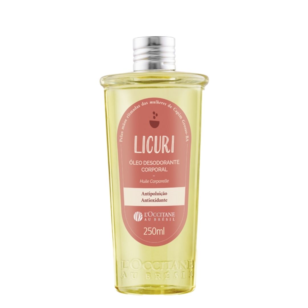 Licuri Deodorant Body Oil Antioxidant Daily Skin Care 250ml L'occitane