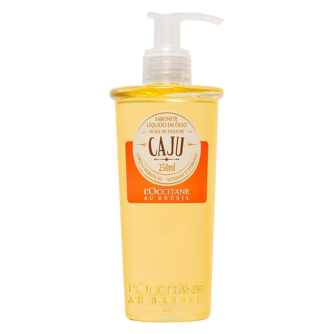 Cashew Oil Body Liquid Soap Brazilian Skin Care 250ml L'occitane