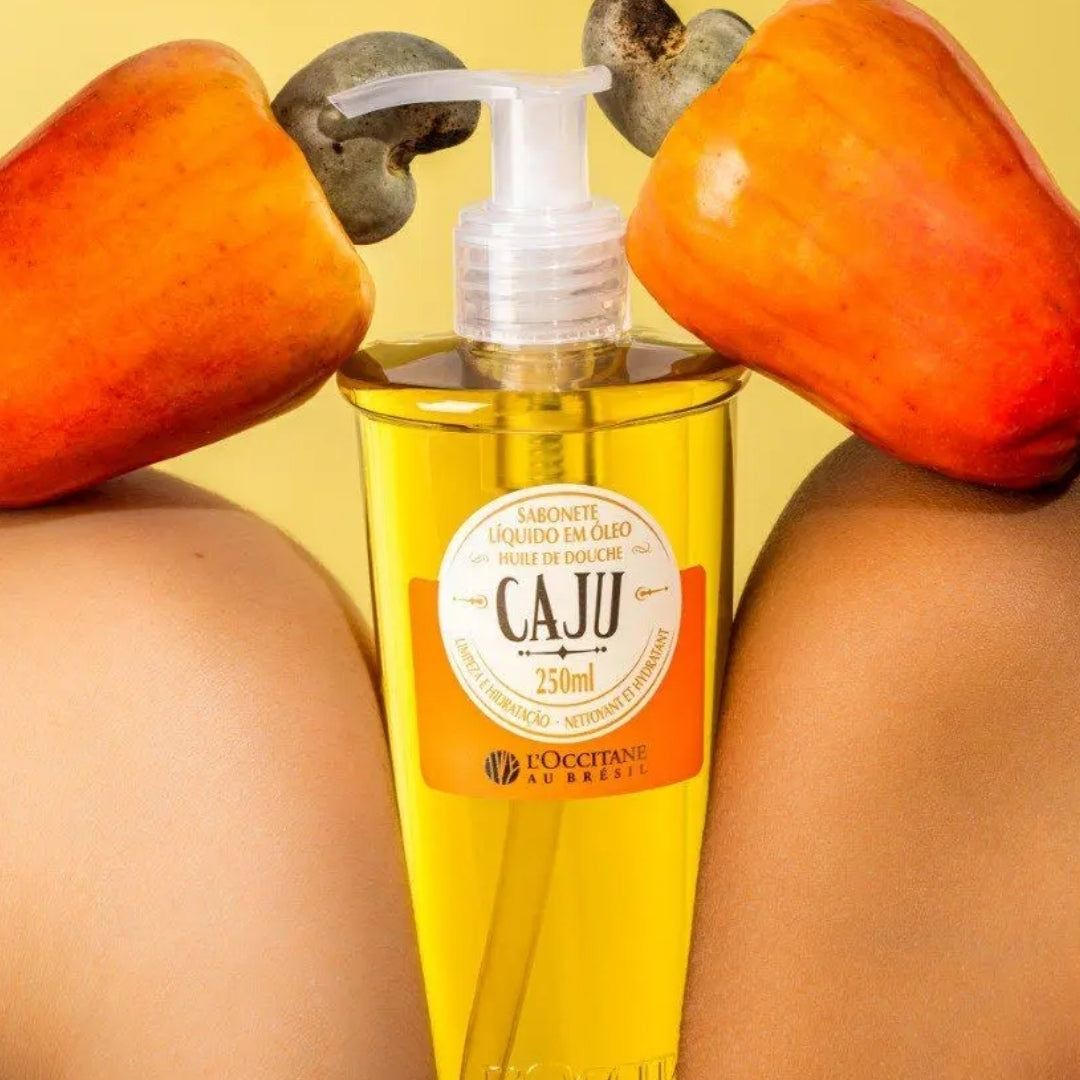 Cashew Oil Body Liquid Soap Brazilian Skin Care 250ml L'occitane