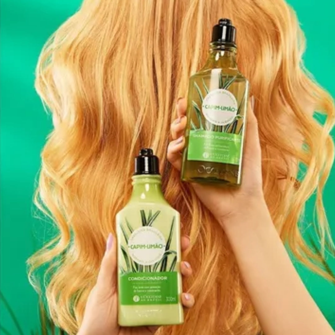 Lemongrass Home Care Normal / Oily Hair Treatment Kit 2x 300ml L'occitane