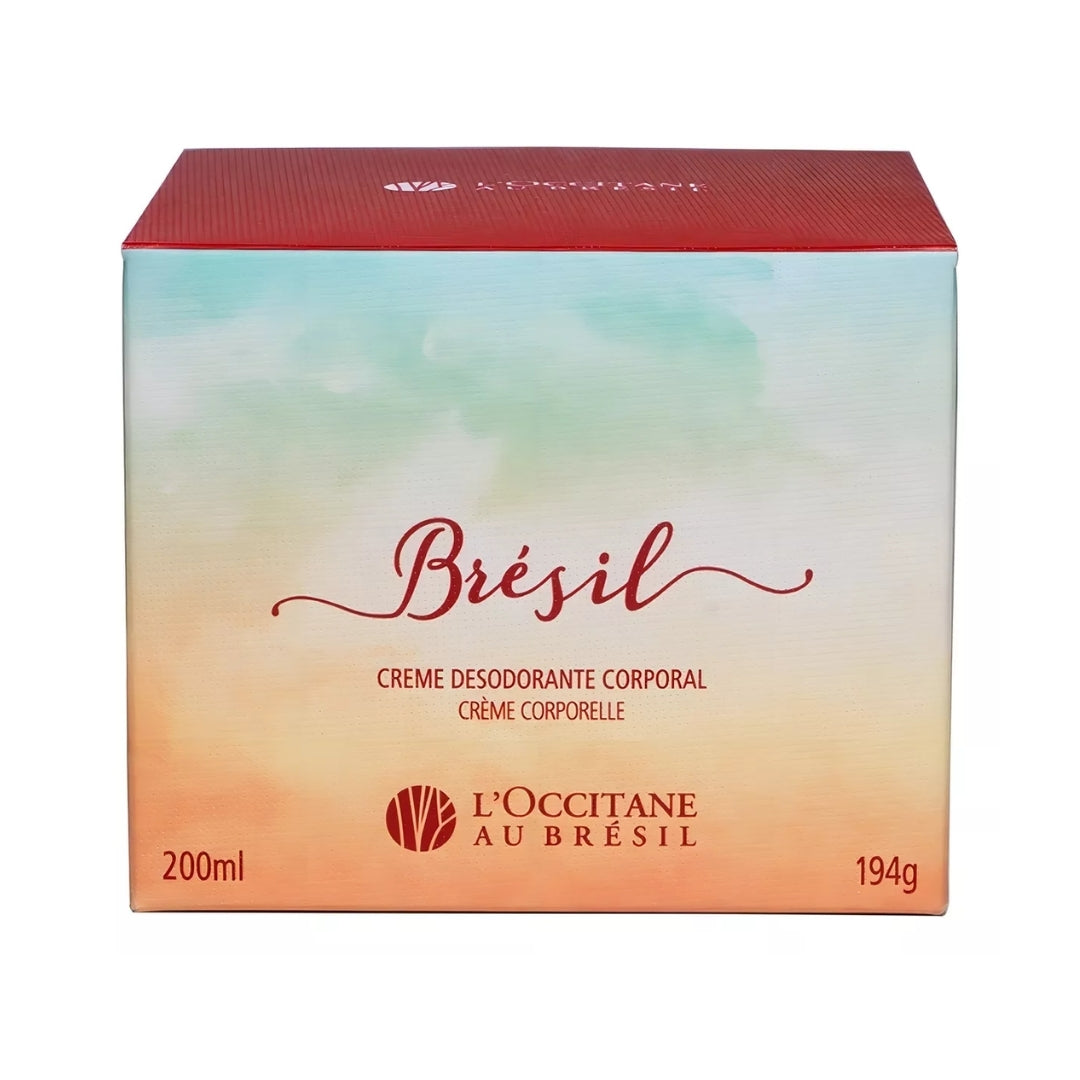 Brésil Body Deodorant Velvety Perfumed Moisturizing Cream 200ml L'occitane