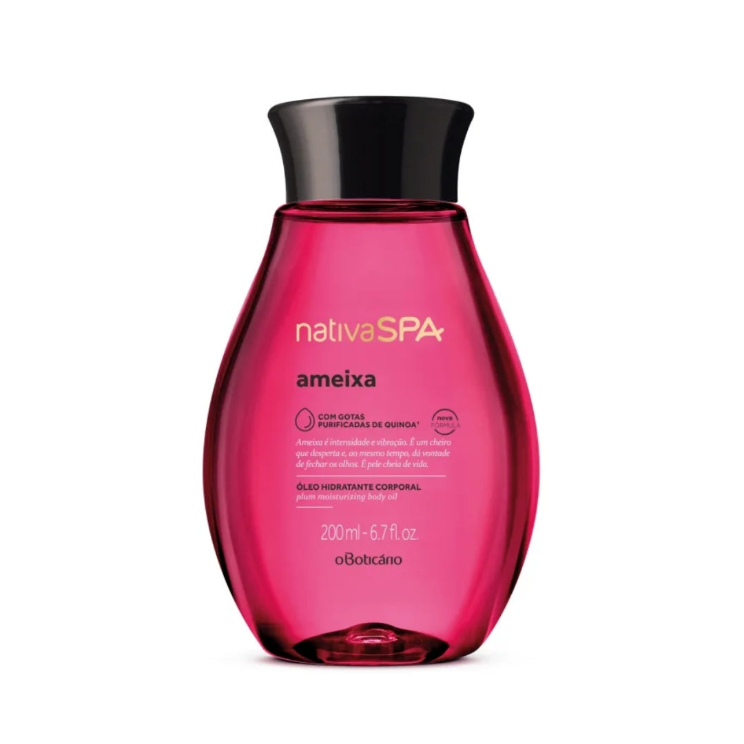 Nativa Spa Plum Body Moisturizing Oil Skin Care Routine 200ml O Boticário