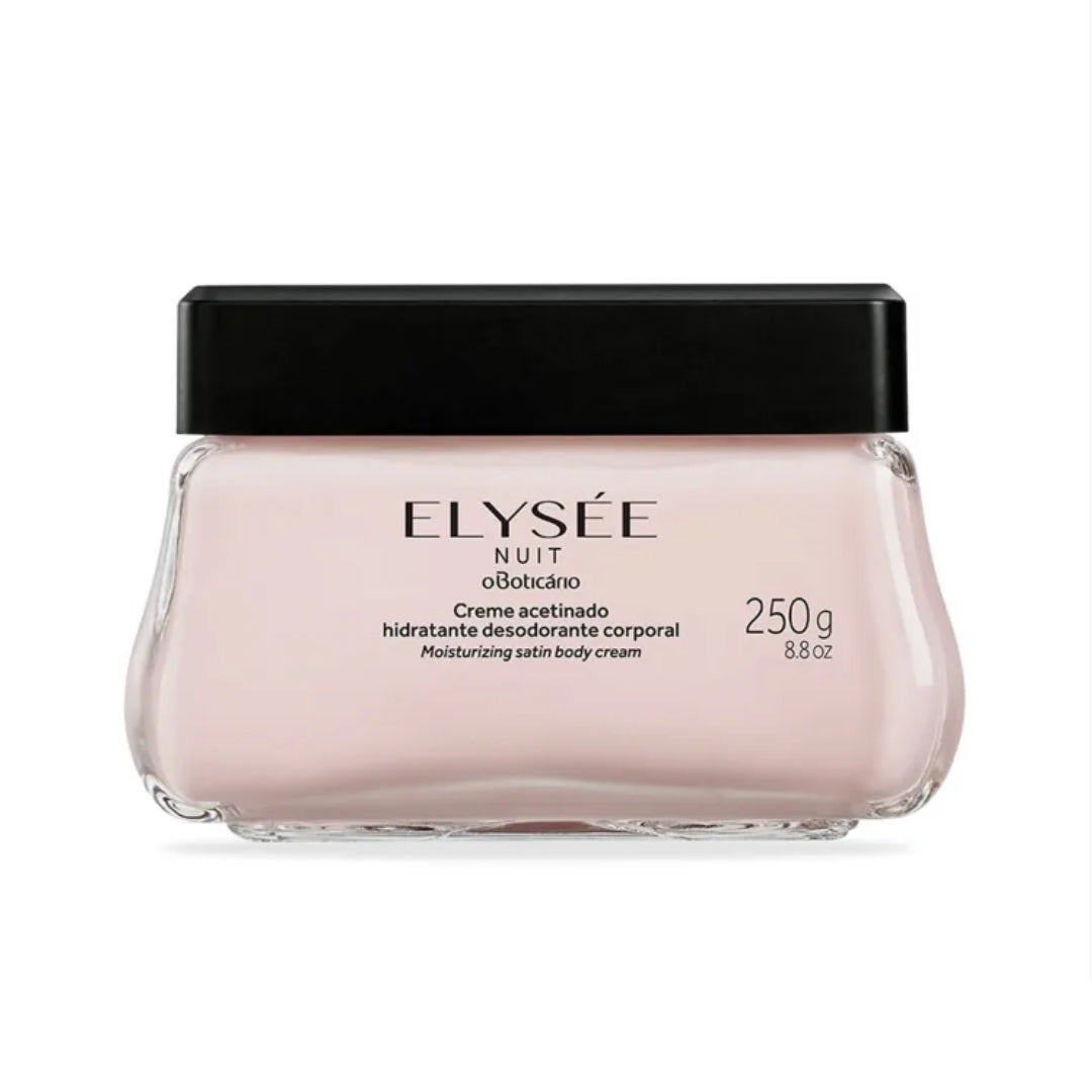Elysee Nuit Satin Moisturizing Cream Nuit Skin Care Routine 250g O Boticário