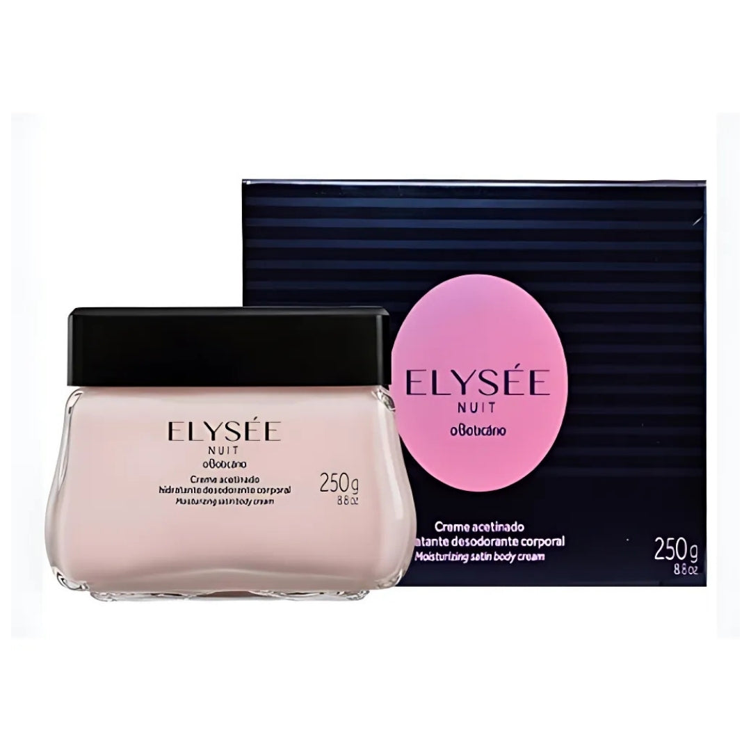 Elysee Nuit Satin Moisturizing Cream Nuit Skin Care Routine 250g O Boticário