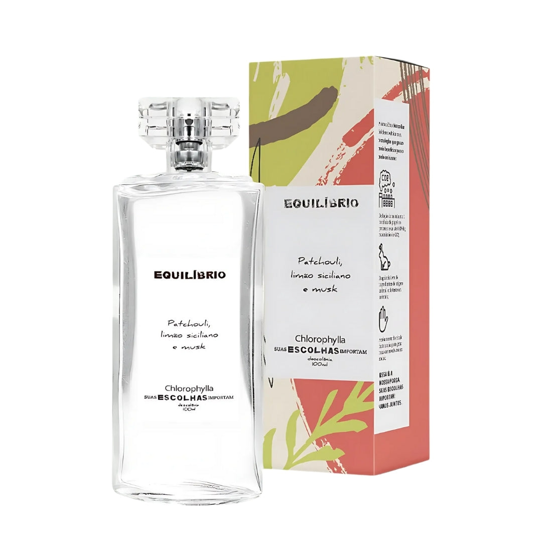 Equilibrio Patchouli Sicilian Lemon Musk Deo Cologne 100ml Chlorophylla Perfume