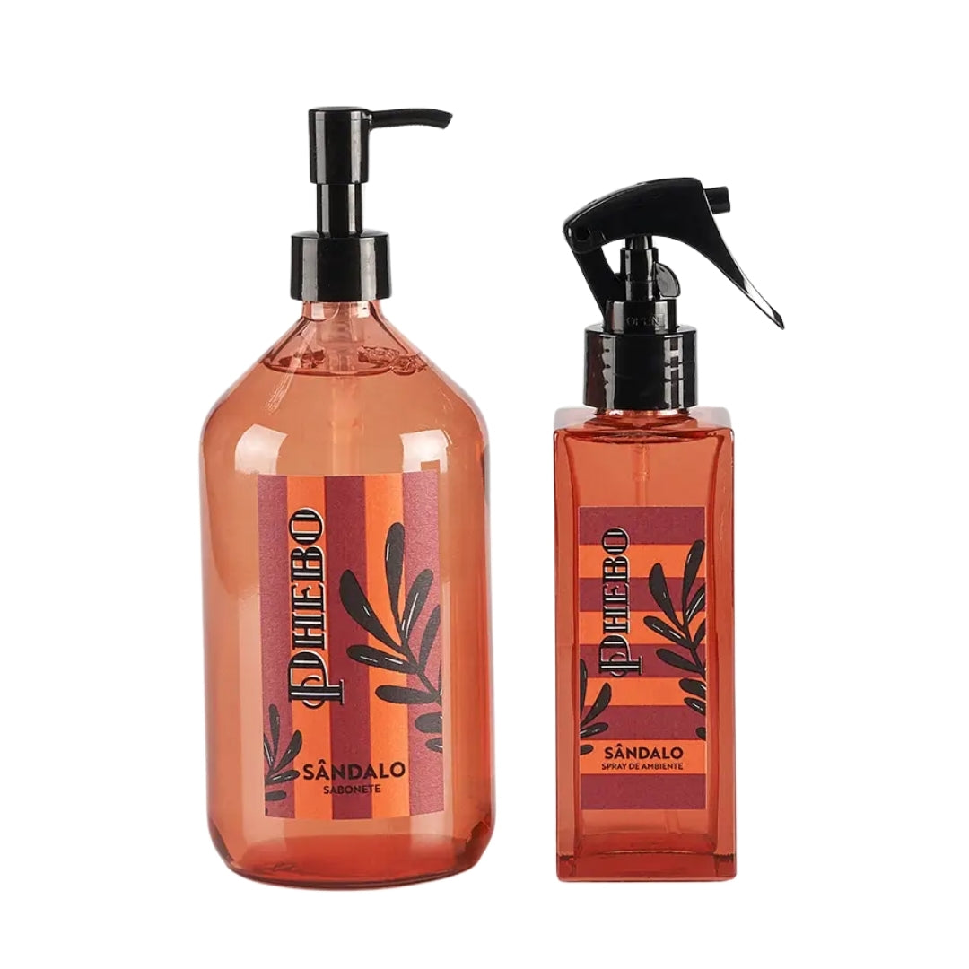 Phebo Sandalo Home Fragance Room Spray + Liquid Body Soap Kit Granado