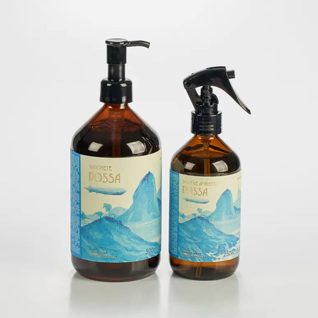 Bossa Air Freshener Home Spray Room Fragance + Liquid Body Soap Kit Granado