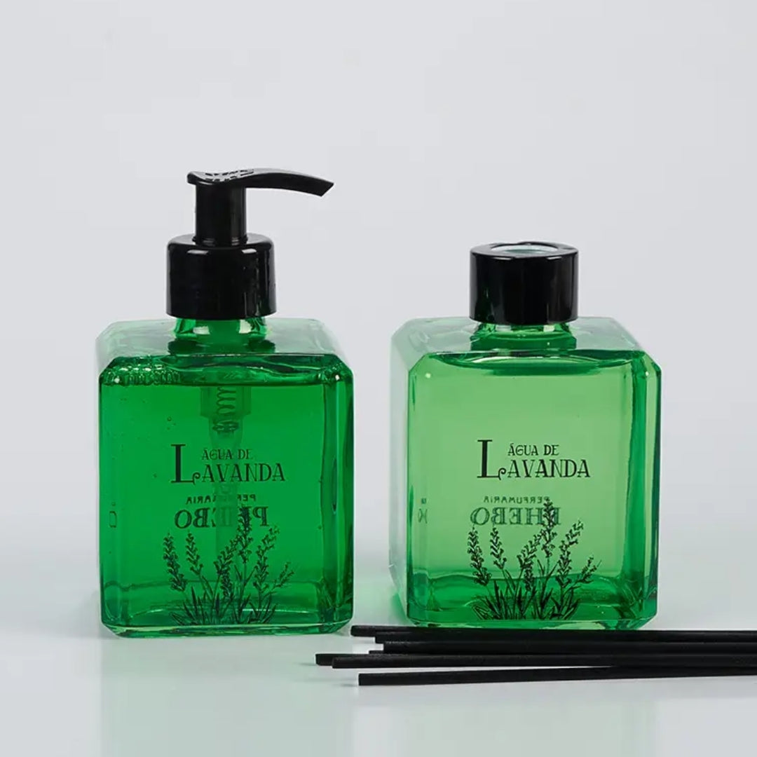 Phebo Lavender Home Fragance Room Diffuser + Liquid Soap 240ml Kit Granado