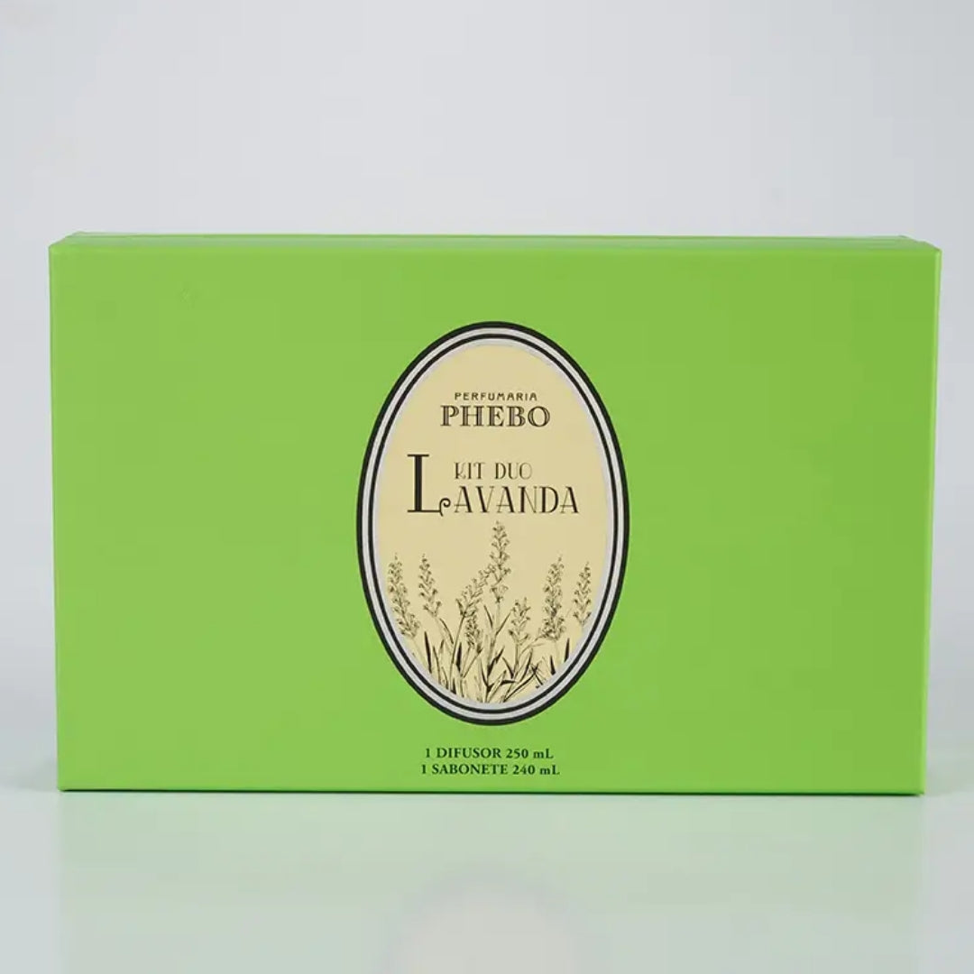 Phebo Lavender Home Fragance Room Diffuser + Liquid Soap 240ml Kit Granado