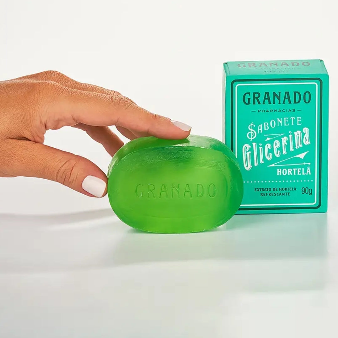 Lot ot 10 Glycerin Mint Bar Soap Skin Care Fresh Fragance 90g Granado