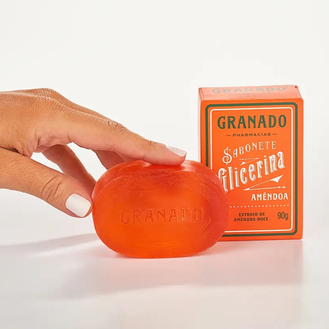 Lot of 10 Glycerin Almond Bar Soap Skin Fragance 90g Granado