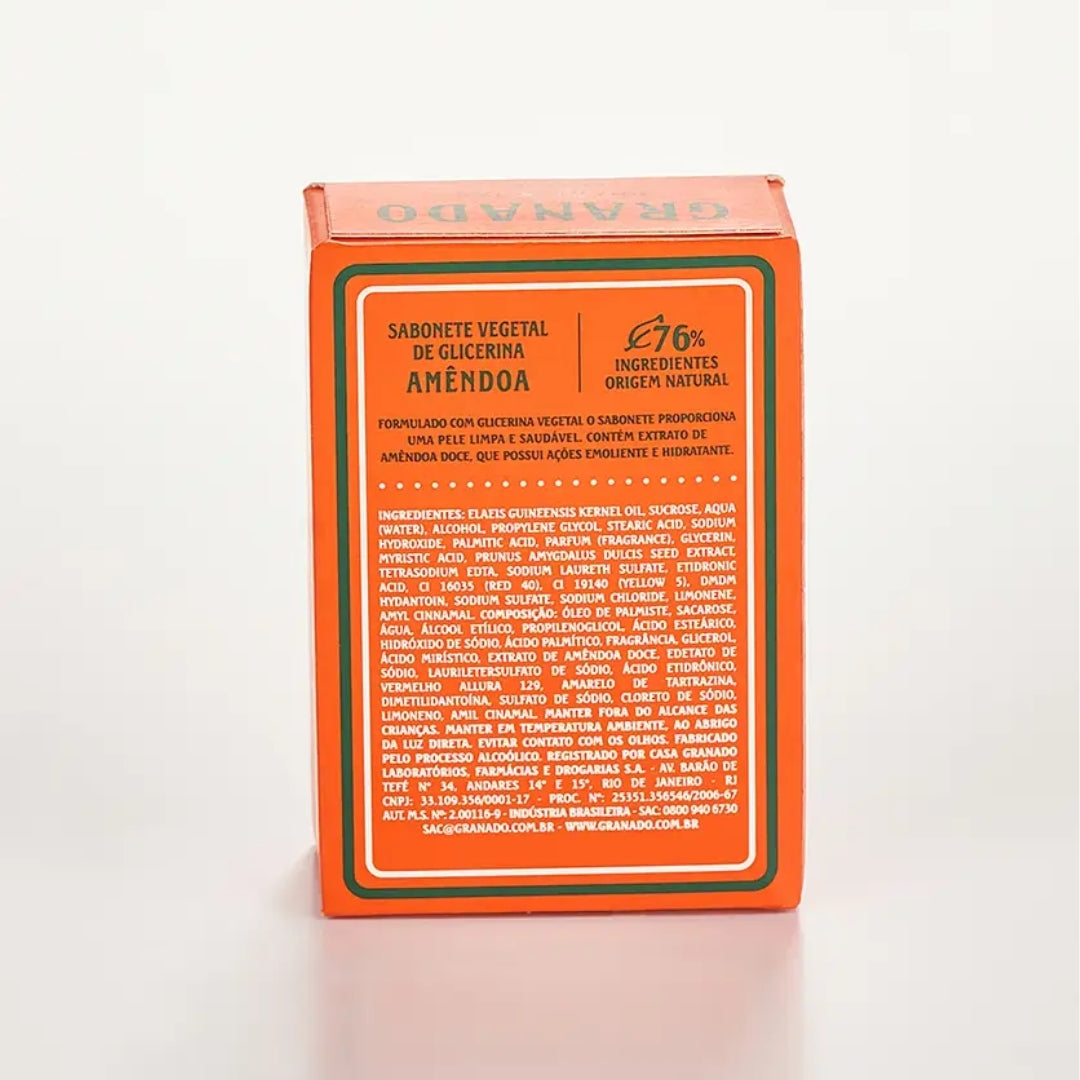 Lot of 10 Glycerin Almond Bar Soap Skin Fragance 90g Granado