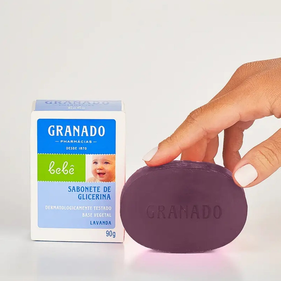 Lot of 10 Glycerin Lavender Baby Vegan Bar Soap 90g Granado