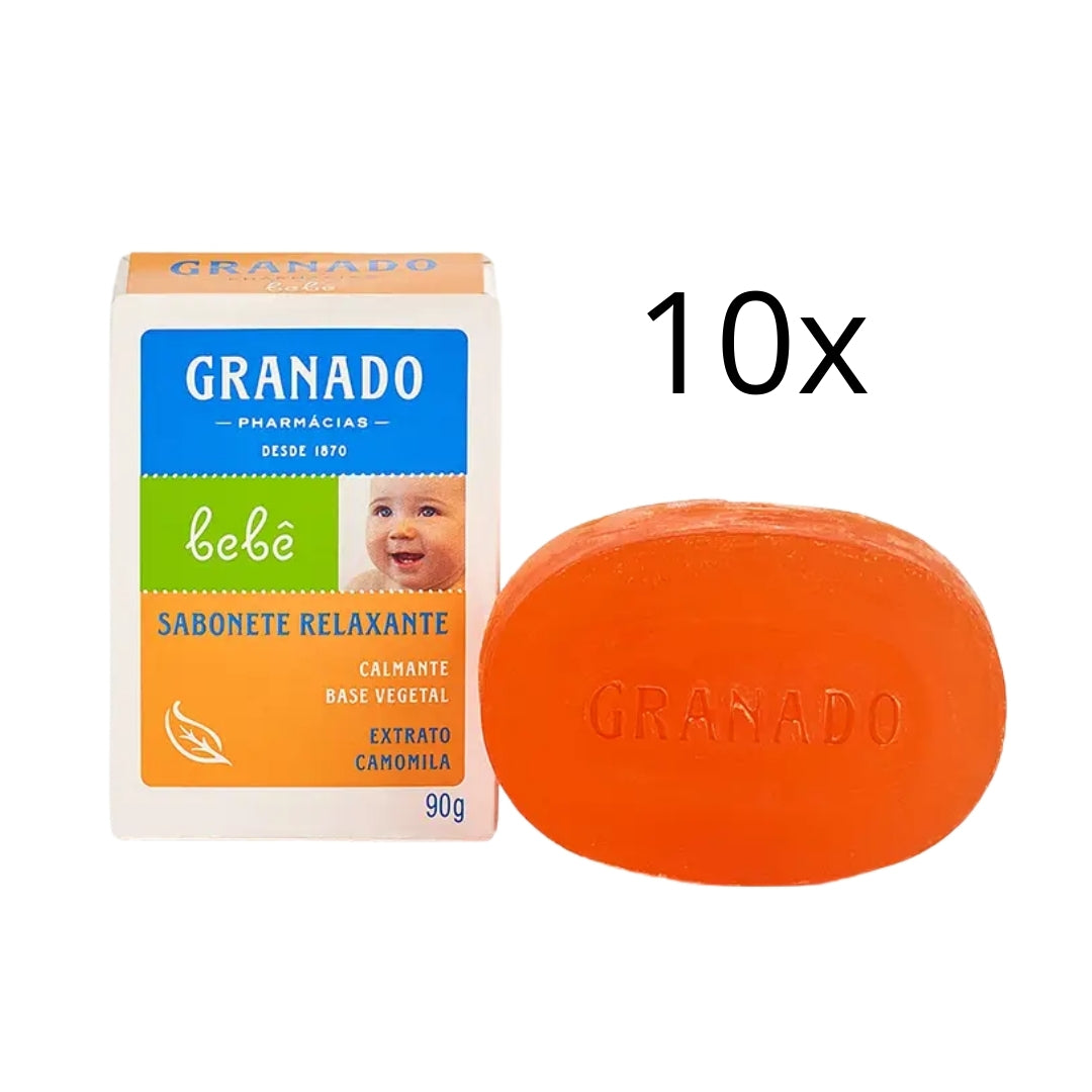 Lot of 10 Glycerin Chamomile Baby Vegan Delicate Skin Bar Soap 90g