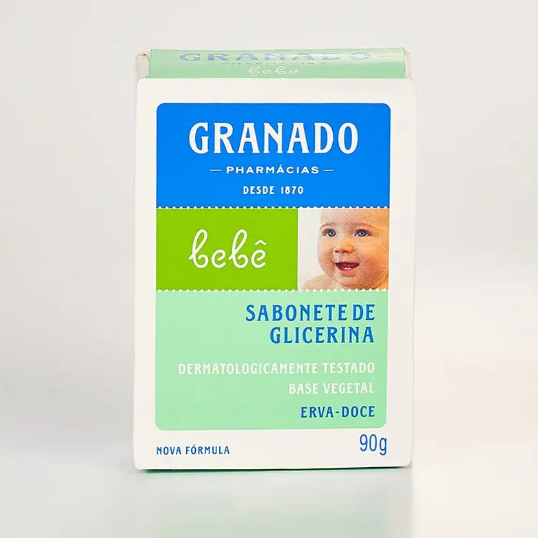 Lot of 10 Glycerin Erva Doce Anise Baby Vegan Delicate Skin Bar Soap 90g