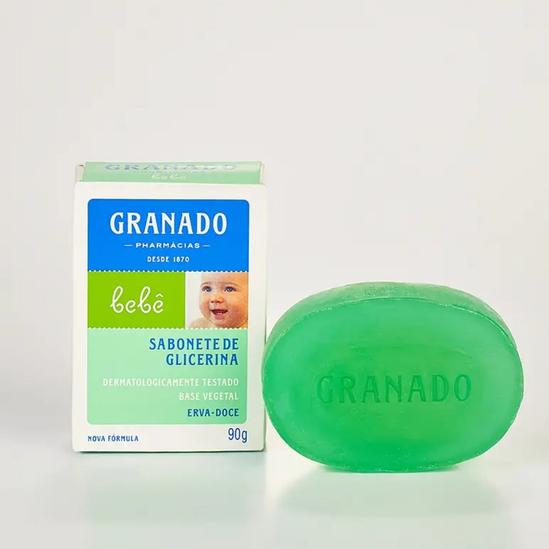 Lot of 10 Glycerin Erva Doce Anise Baby Vegan Delicate Skin Bar Soap 90g