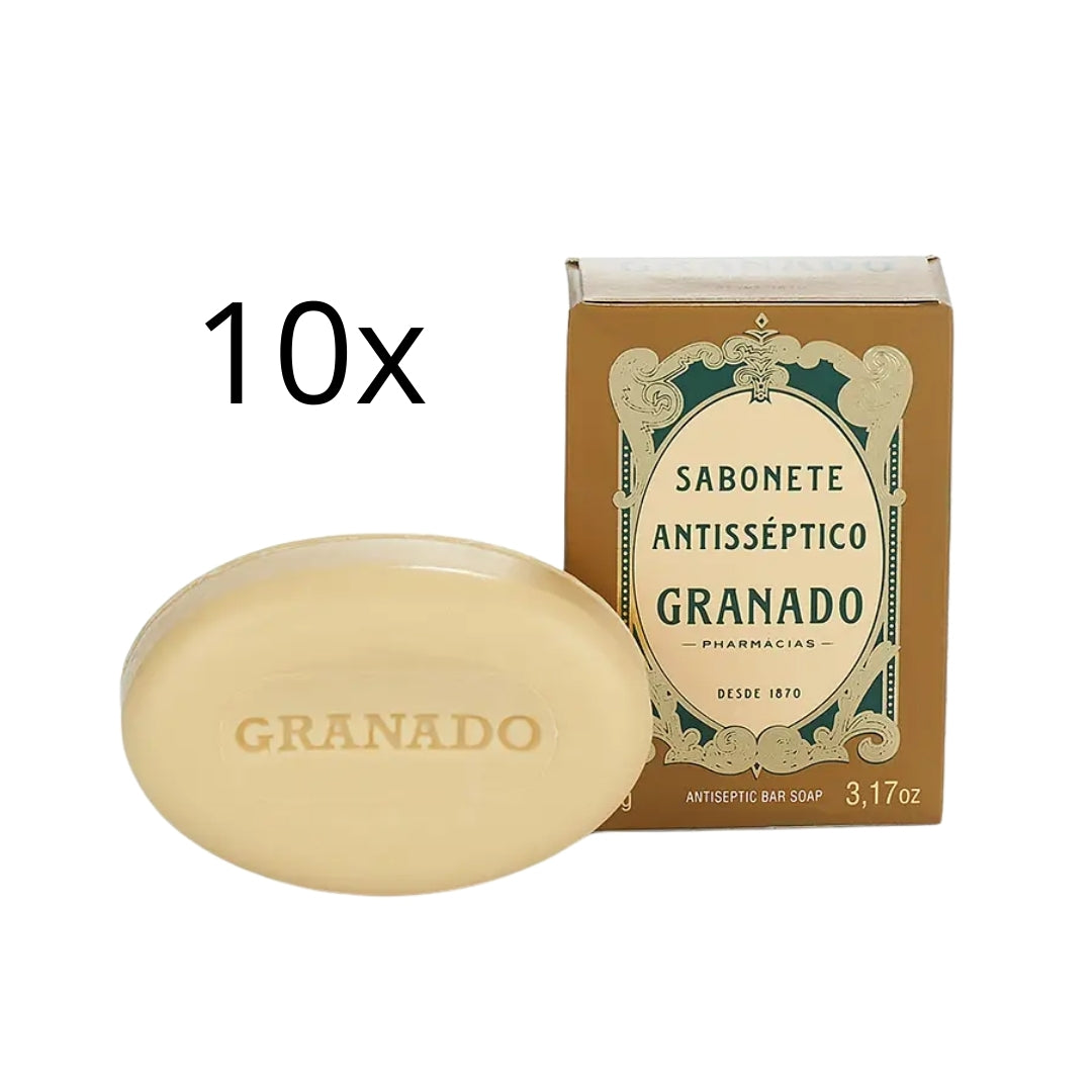 Lot of 10 Traditional Antiseptic Scalp Anti Dandruff Acne Bar Soap 90g Granado