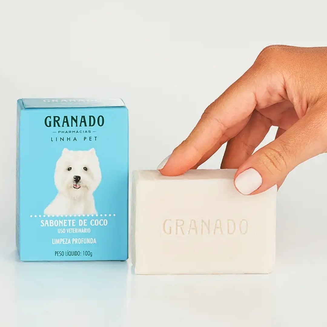 Lot of 10 Pet Coconut Bar Soap Oil Control Shine Fragance 100g Granado