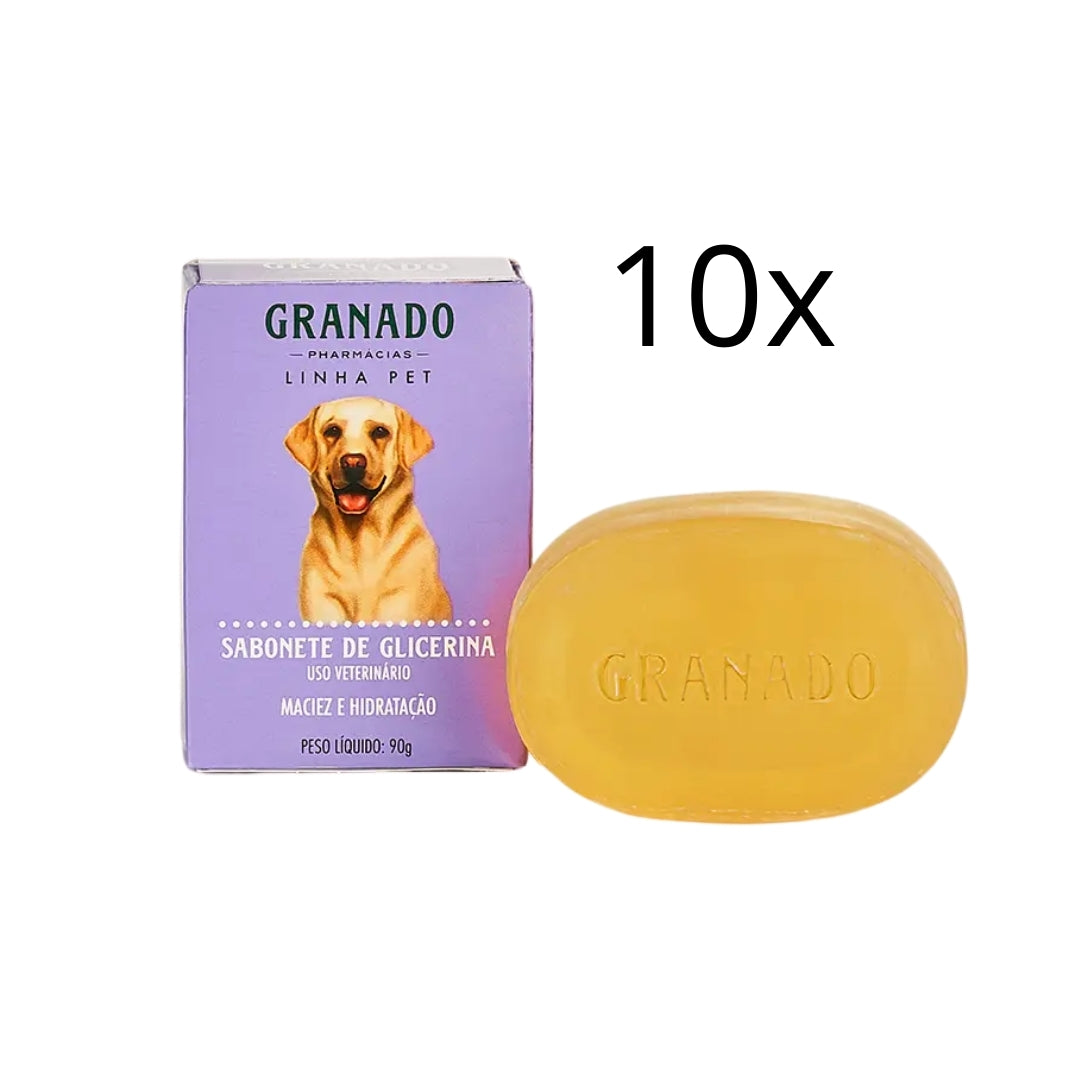 Lot of 10 Pet Glycerin Bar Soap Oil Control Shine Fragance 90g Granado