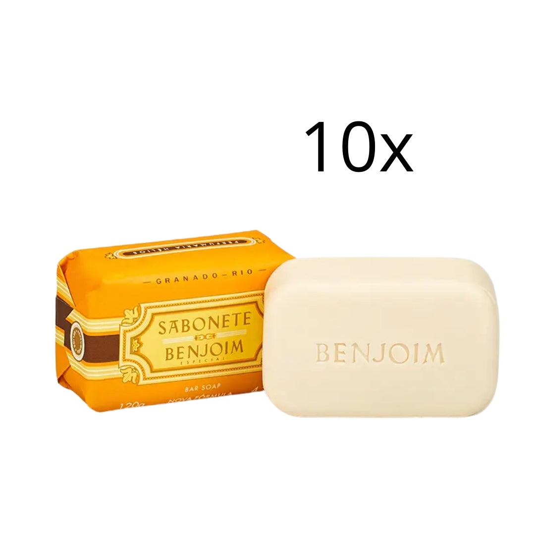 Lot of 10 Benjoim Vegan Bar Soap Body Skin Fragance 120g Granado