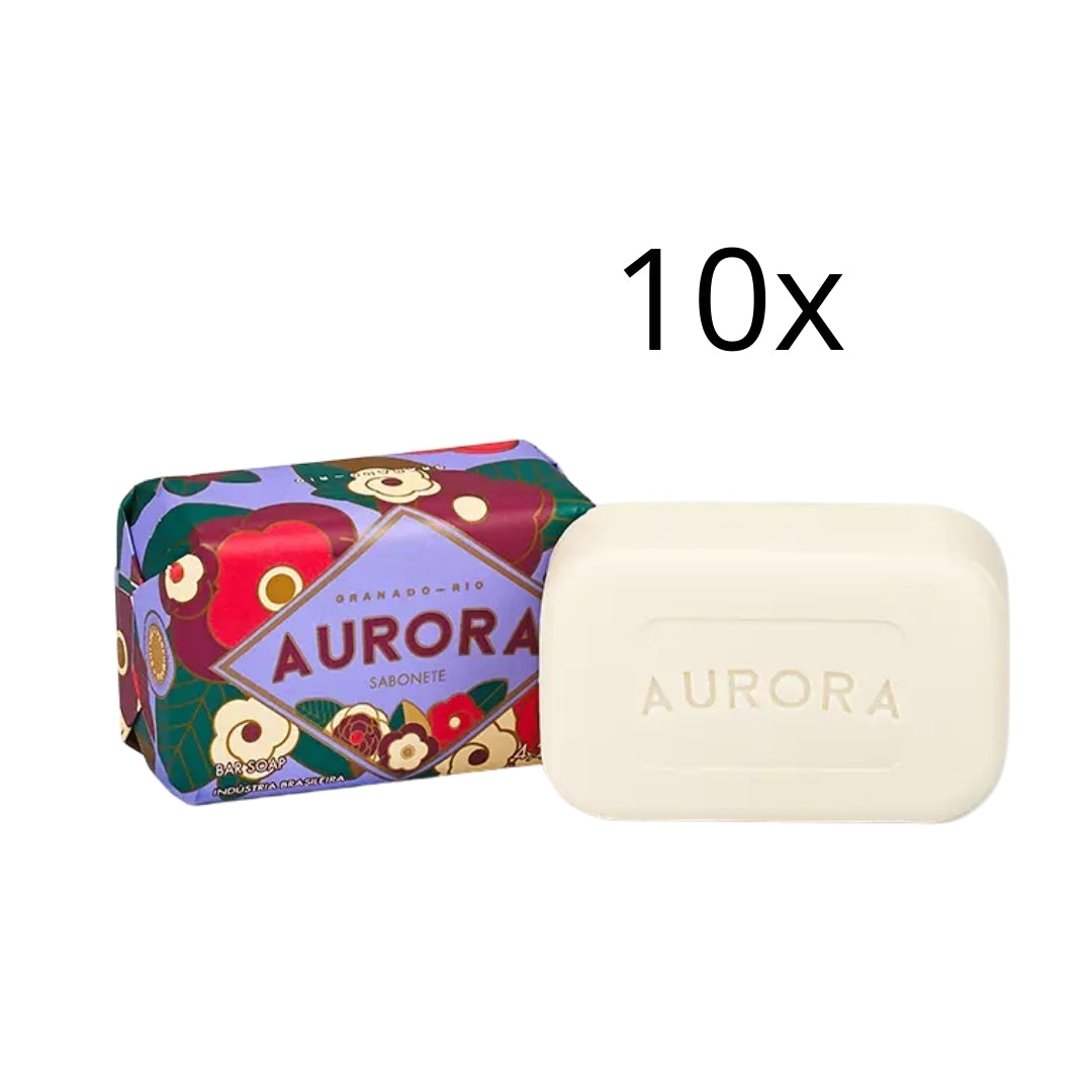 Lot of 10 Aurora Vegan Bar Soap Skin Body Fragance 120g Granado