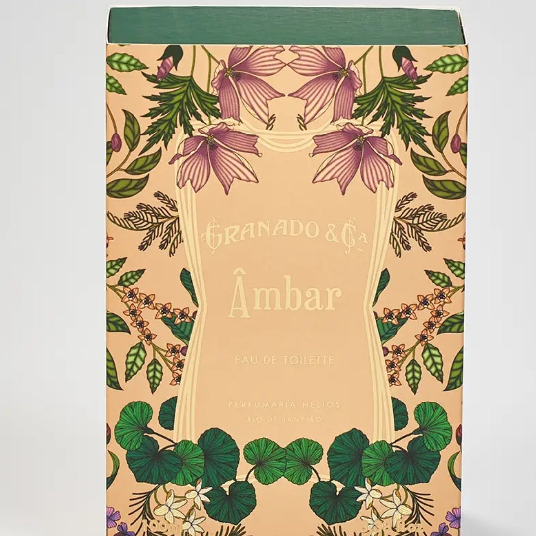 Ambar Eau de Toilette Perfume Woody Amber Musk Fragance 100ml Granado