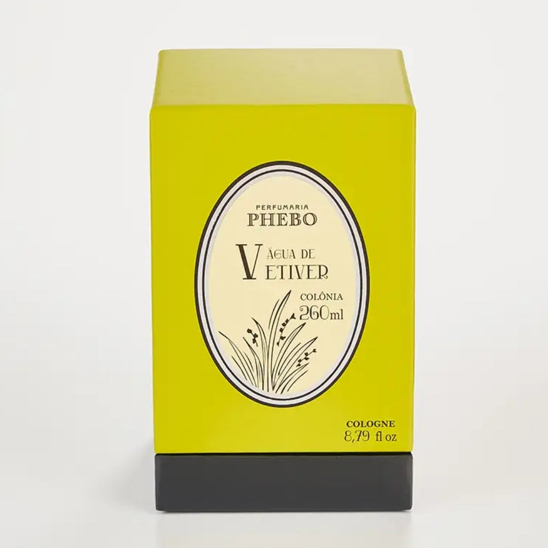 Phebo Agua de Vetiver Deo Cologne Woody Floral Fragance 260ml Granado Perfume