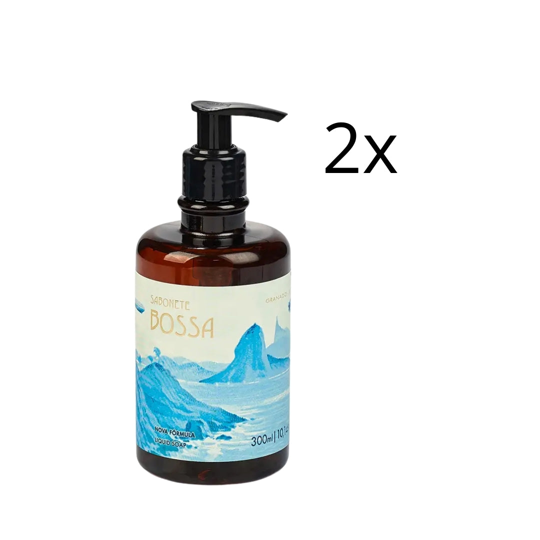 Lot of 2 Bossa Vegan Liquid Soap Glycerin Softness Skin Care 300ml Granado