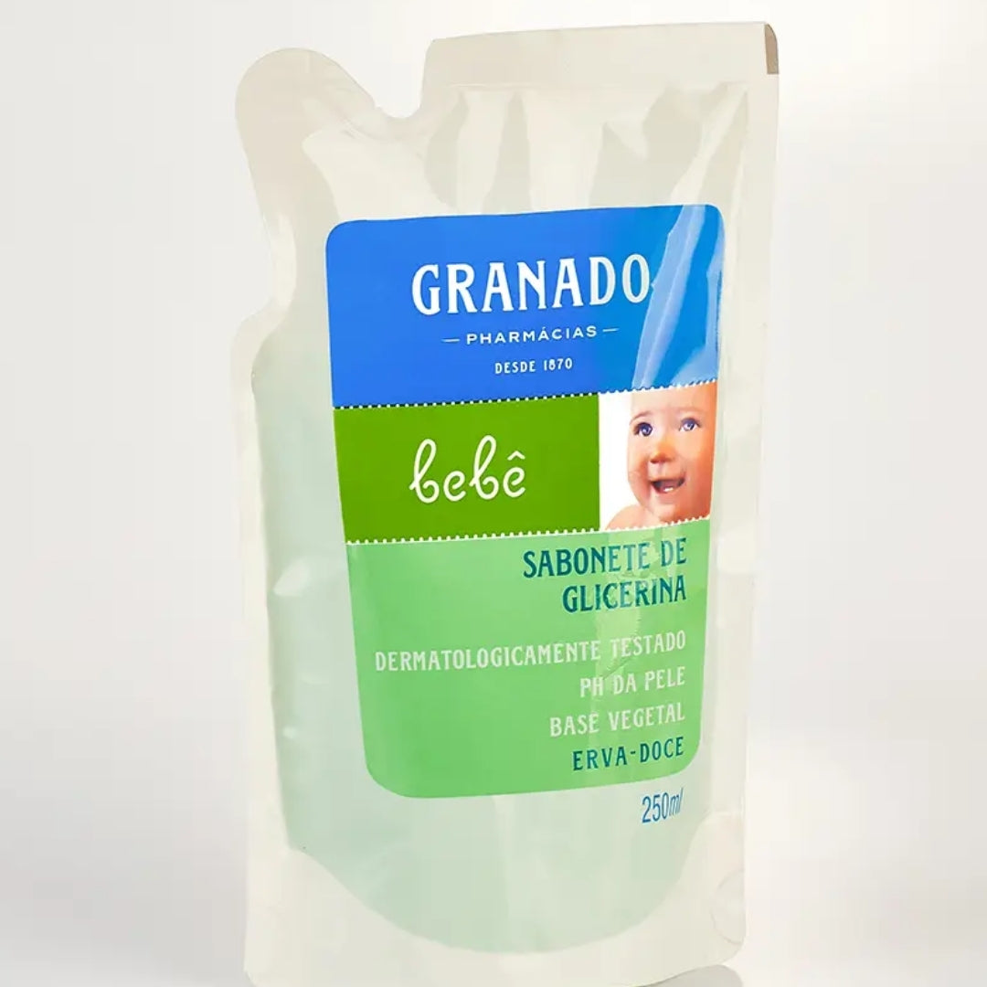 Lot of 5 Anise Erva Doce Baby Liquid Soap Refill Delicate Skin 250ml Granado