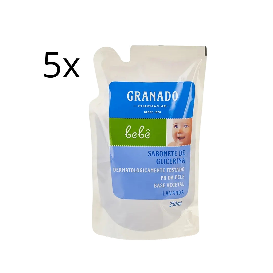 Baby Glycerin Lavender Vegan Liquid Soap Delicate Skin 250ml Granado