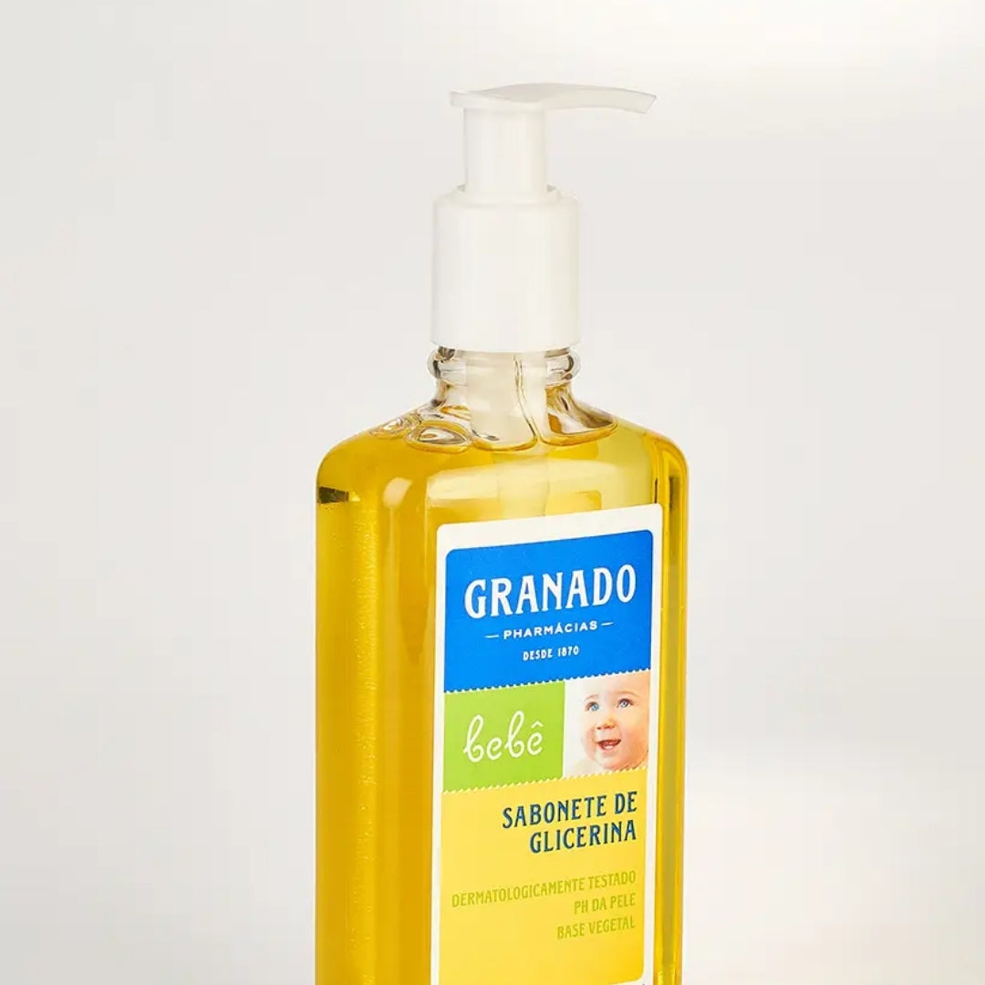 Lot of 5 Baby Glycerin Traditional Liquid Soap Delicate Skin 250ml Granado