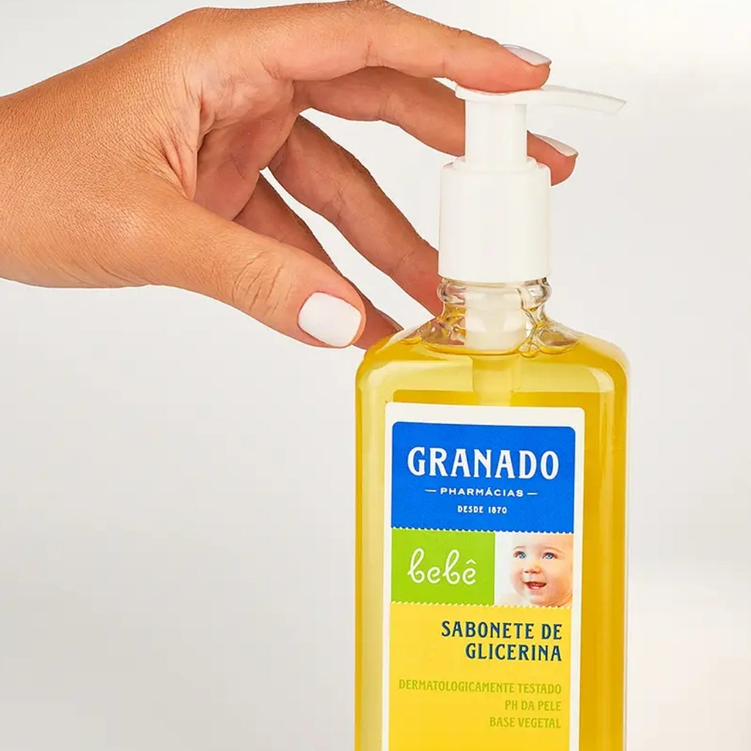 Lot of 5 Baby Glycerin Traditional Liquid Soap Delicate Skin 250ml Granado