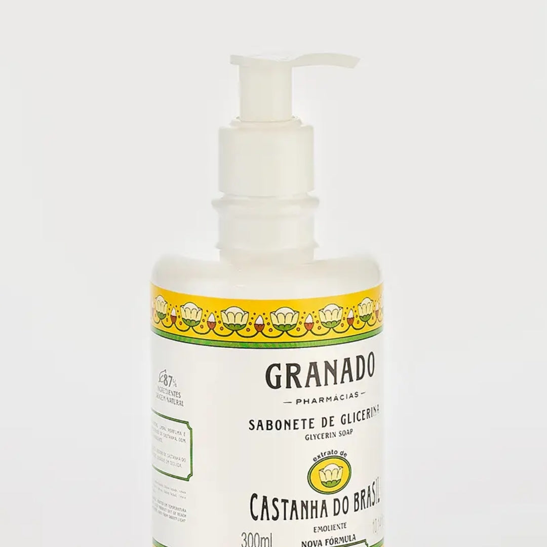 Lot of 5 Glycerin Castanha do Brasil Vegan Liquid Soap Skin Care 300ml Granado