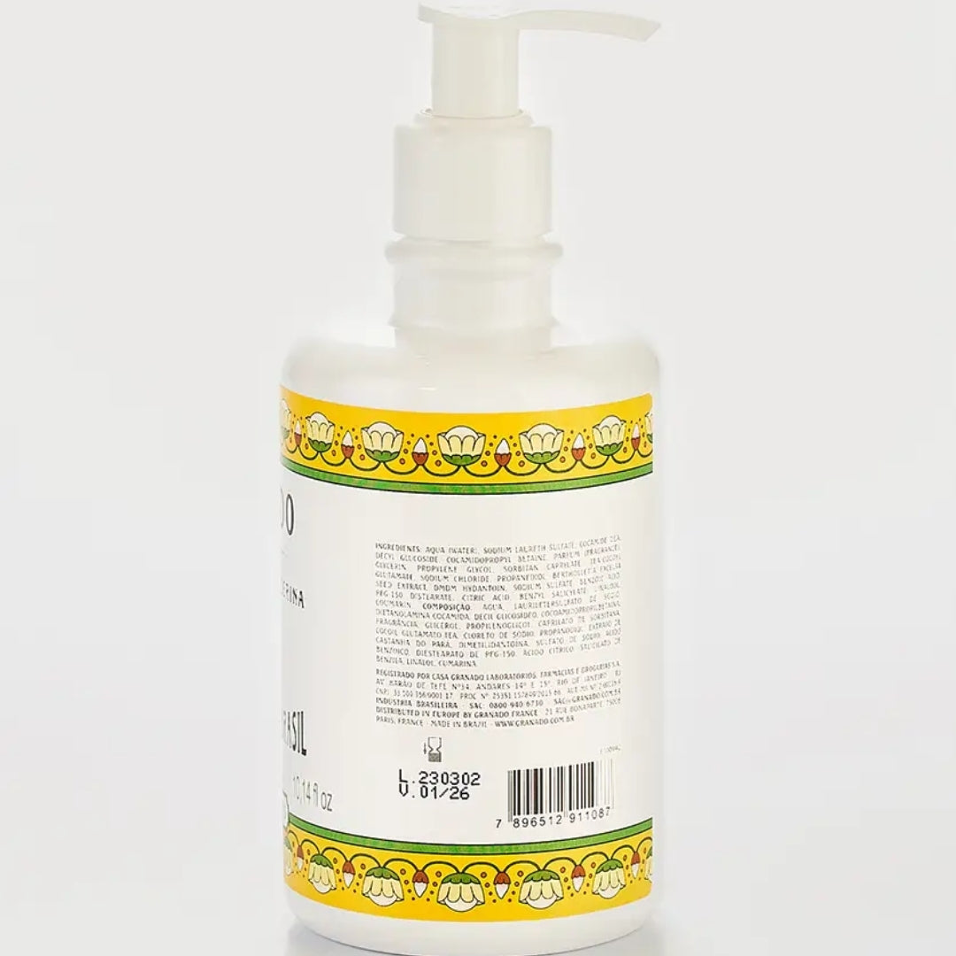 Lot of 5 Glycerin Castanha do Brasil Vegan Liquid Soap Skin Care 300ml Granado