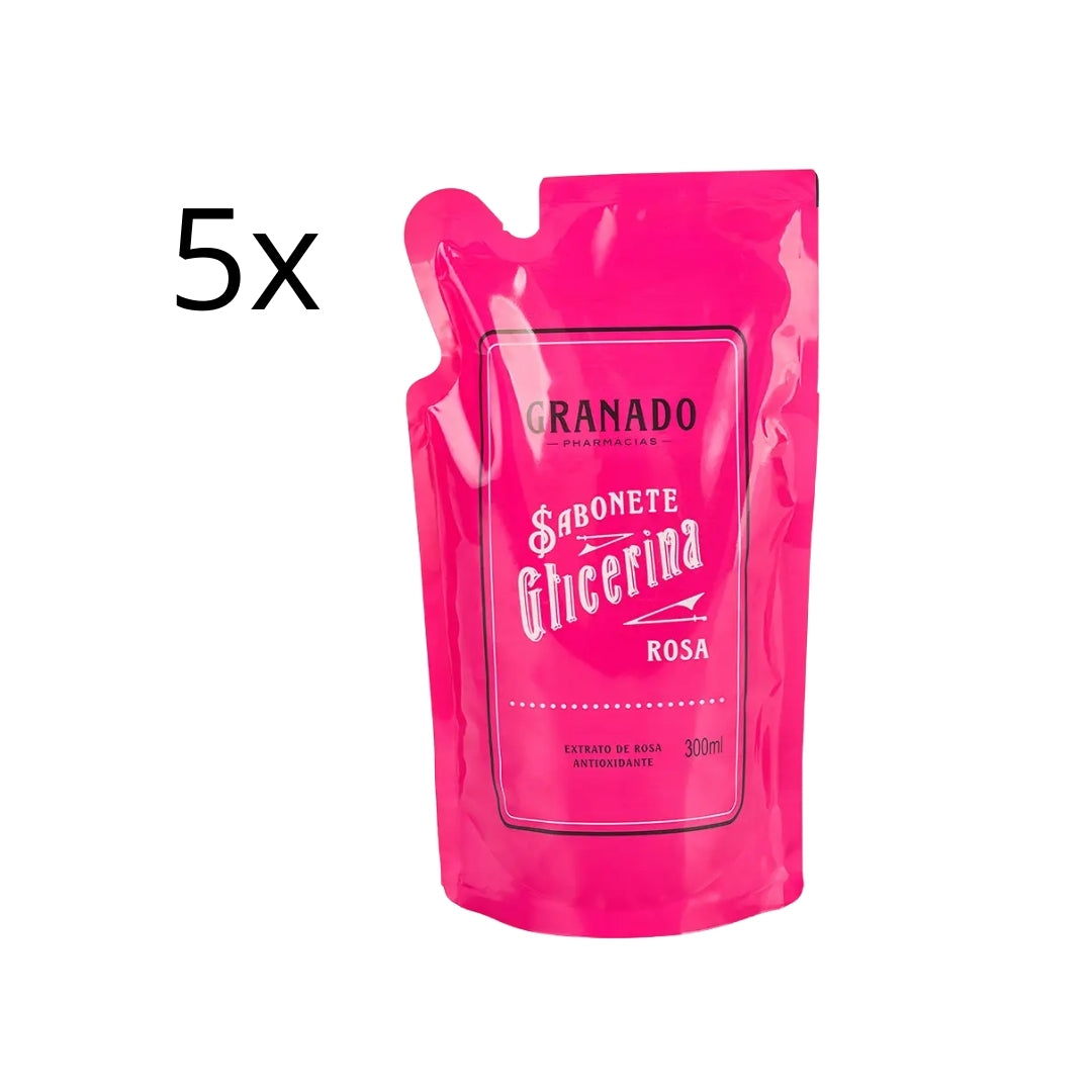 Glycerin Rosa Rosehip Vegan Liquid Soap Skin Care Refill 300ml Granado