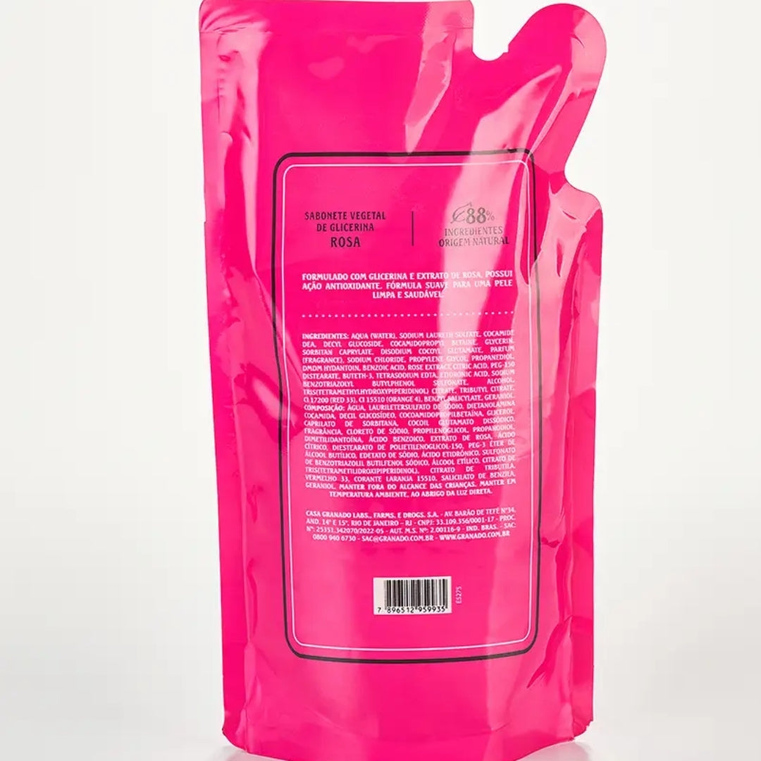 Glycerin Rosa Rosehip Vegan Liquid Soap Skin Care Refill 300ml Granado