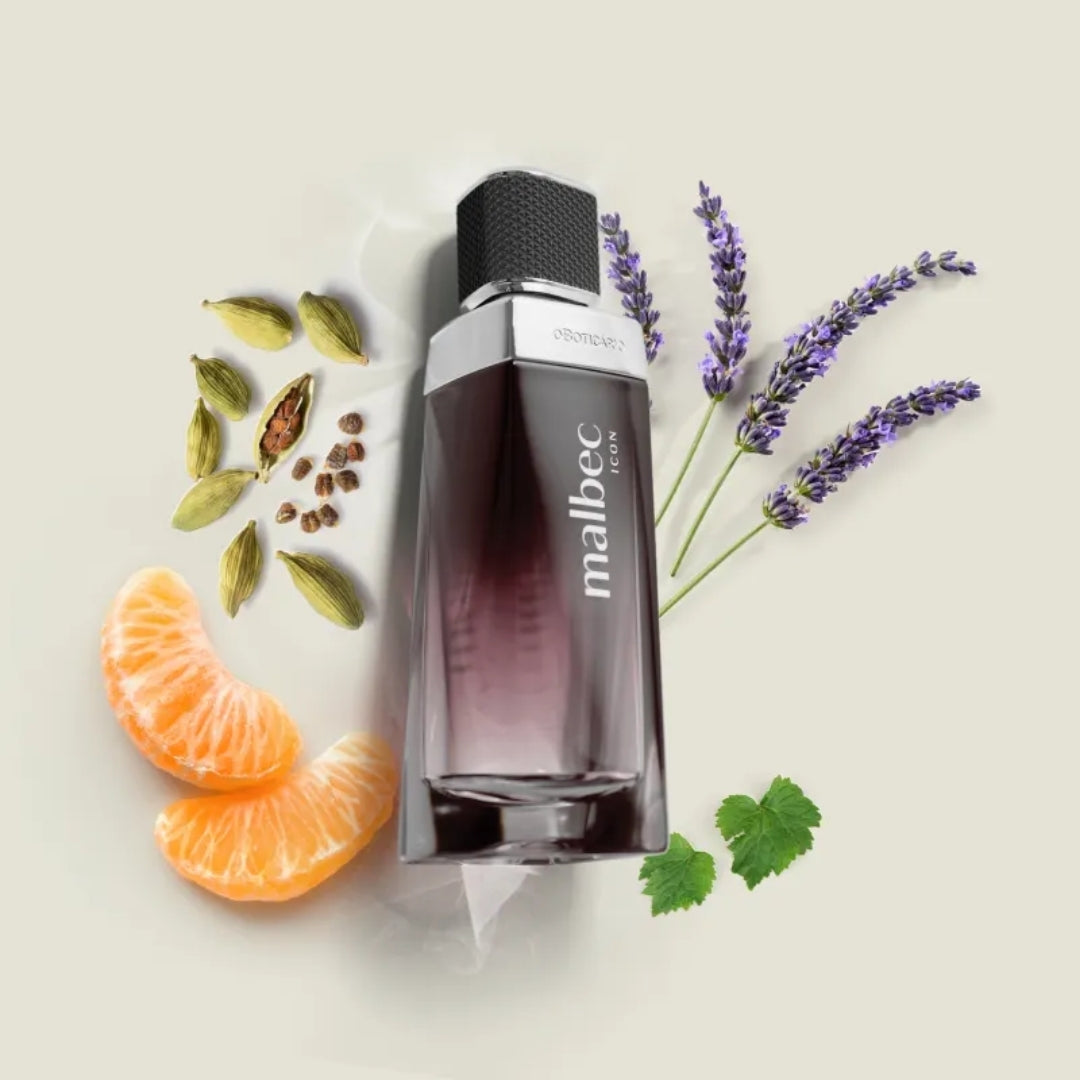 Malbec Icon Deo Cologne Vegan Body Fragance Spray 100ml O Boticário Perfume