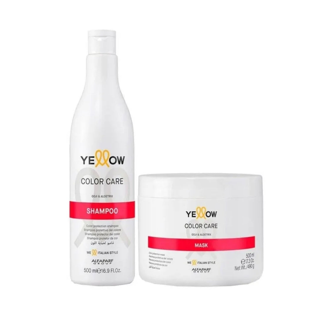 Color Care Hair Maintenance Home Care Treatment Kit 2x 500ml Yellow