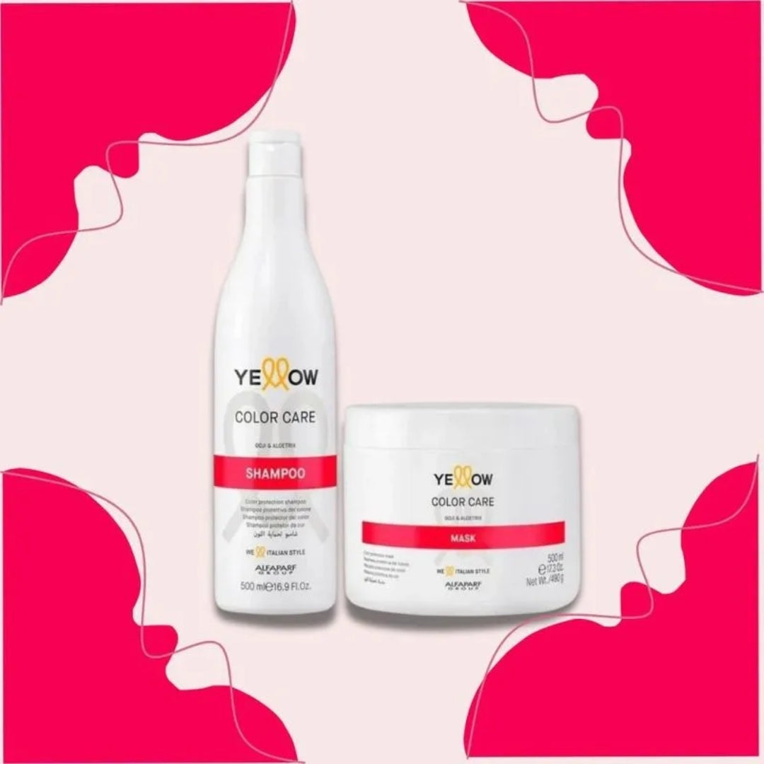 Color Care Hair Maintenance Home Care Treatment Kit 2x 500ml Yellow
