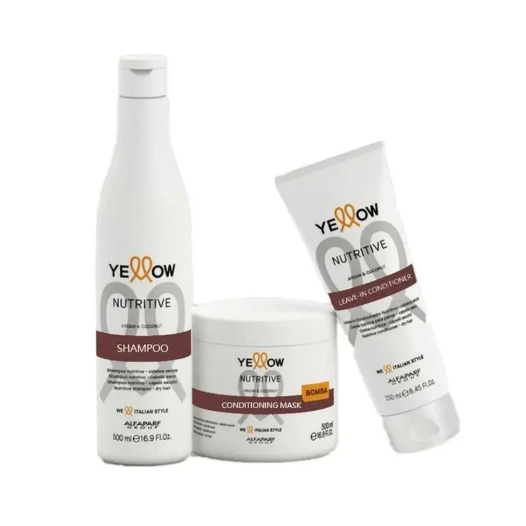 Nutritive Dry Hair Nourishing Home Care Shine Treatment Kit Yellow