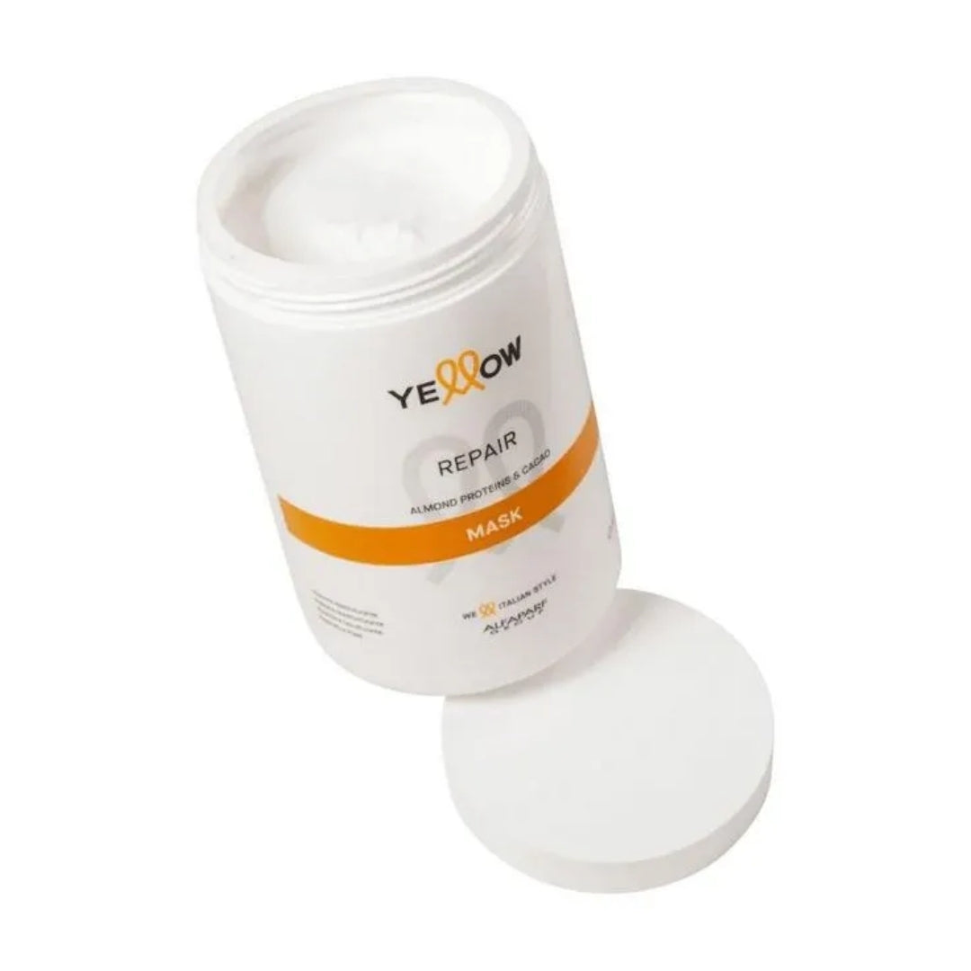 Repair Damaged Hair Mask Hydration Nutrition Growth Treatment 1L Yellow